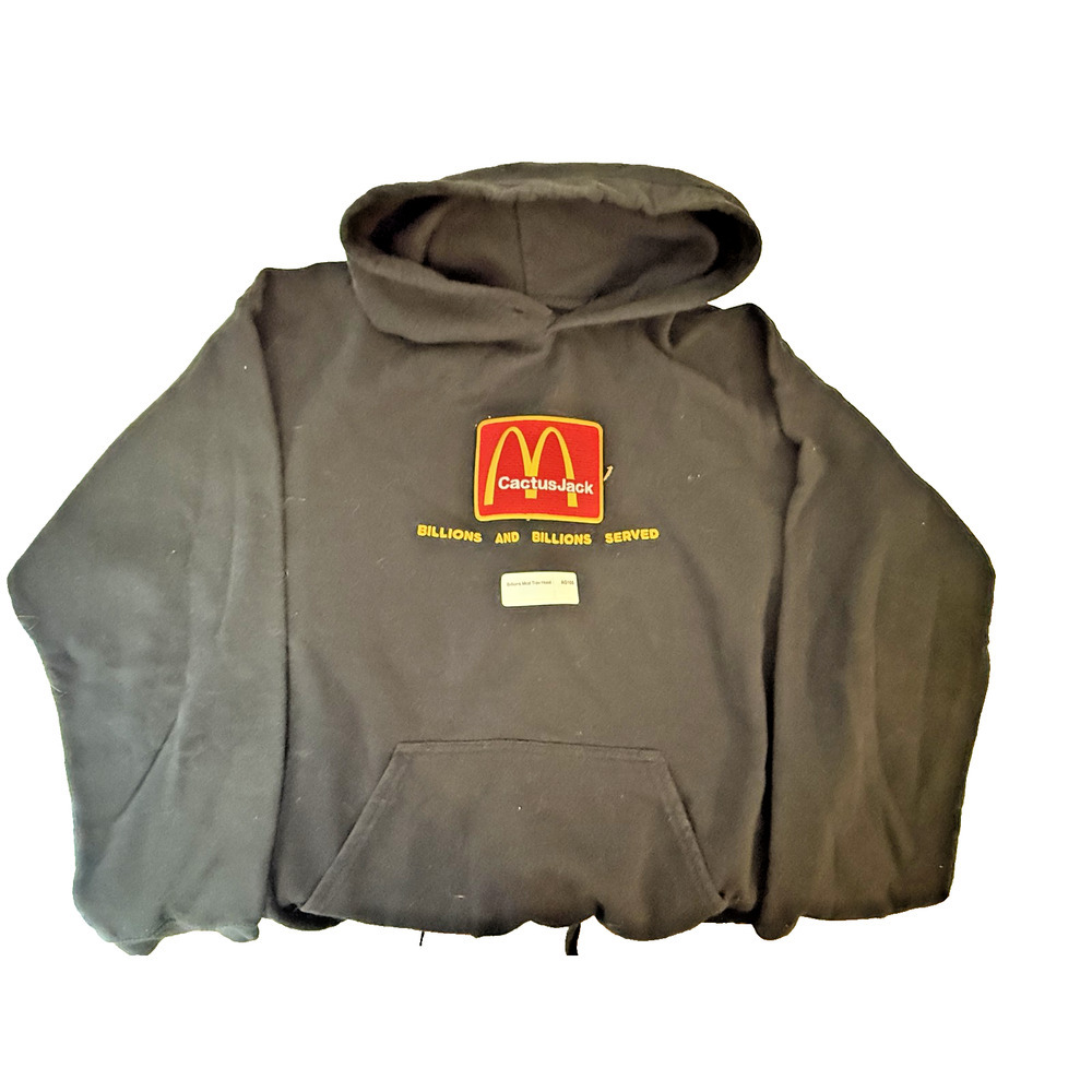 Cactus Jack McDonald’s Hoodie Mens Medium Travis Scott‎ Billions Served 2020